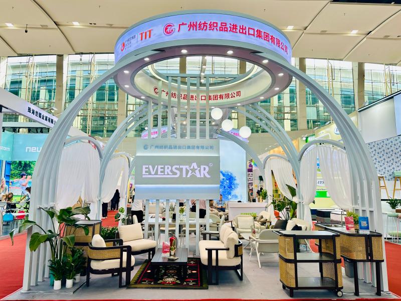 广州纺织品进出口集团有限公司的第136届获奖广交会展位设计搭建图片 广州纺织品进出口集团有限公司的第136届获奖广交会展位设计搭建图片