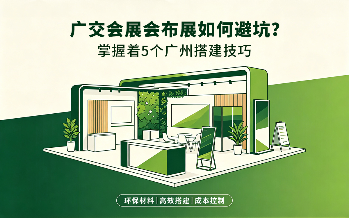 广交会展会布展避坑指南，掌握这5个广州搭建技巧